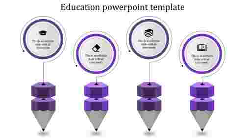 education ppt template-education ppt template-purple
